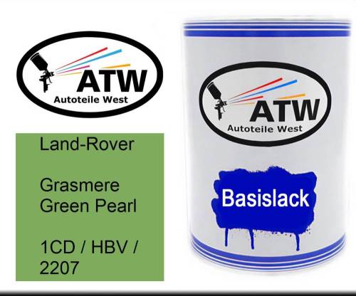 Land-Rover, Grasmere Green Pearl, 1CD / HBV / 2207: 500ml Lackdose, von ATW Autoteile West.